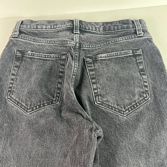 Abercrombie Fitch Jeans Womens 28x27* 90s Straight High Rise Black Denim Tag 27S - Picture 10 of 16